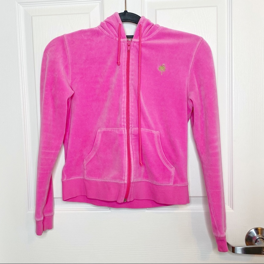 Vintage Lilly Pulitzer embroidered zip up hoodie G30